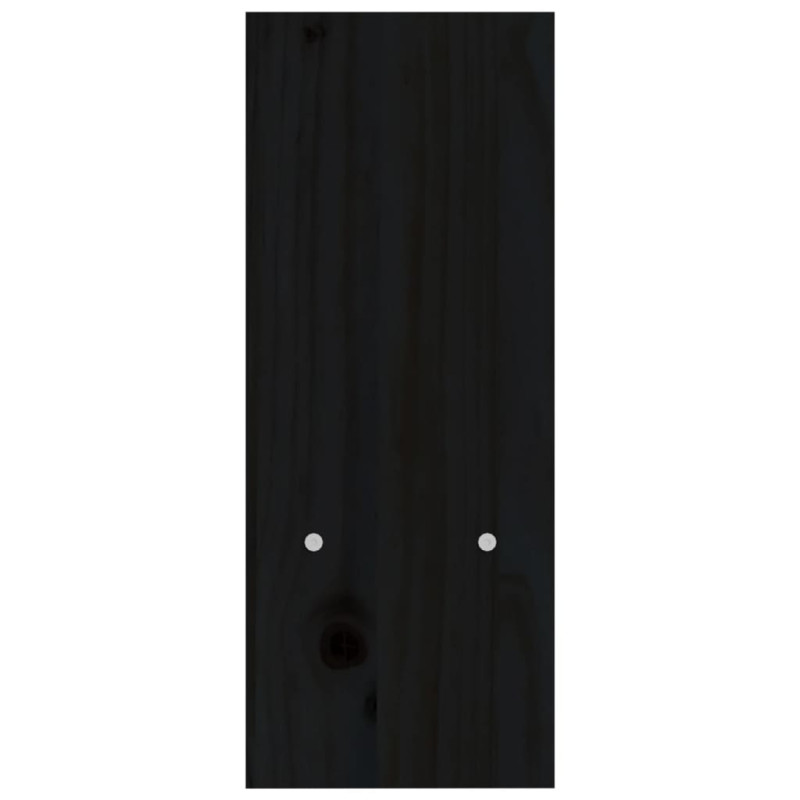 Produktbild för Skärmställ svart (39-72)x17x43 cm massiv furu