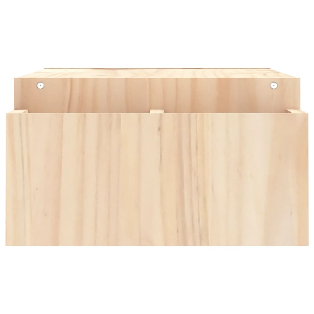 Produktbild för Skärmställ 100x27,5x15 cm massiv furu