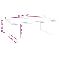 Produktbild för Skärmställ 50x27x15 cm massiv furu