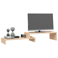 Produktbild för Skärmställ (52-101)x22x14 cm massiv furu
