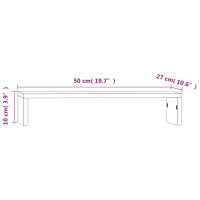 Produktbild för Skärmställ vit 50x27x10 cm massiv furu