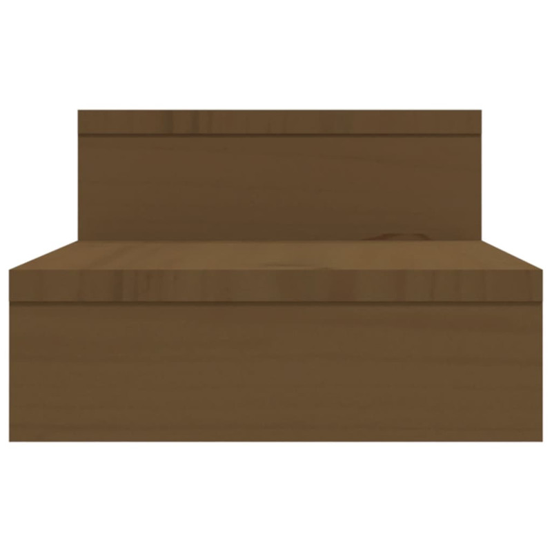 Produktbild för Skärmställ honungsbrun (52-101)x22x14 cm massiv furu