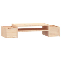 Produktbild för Skärmställ 70x27,5x15 cm massiv furu