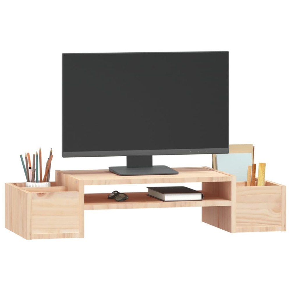 Produktbild för Skärmställ 70x27,5x15 cm massiv furu