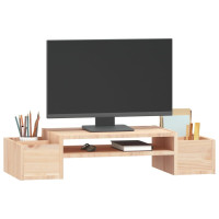 Produktbild för Skärmställ 70x27,5x15 cm massiv furu