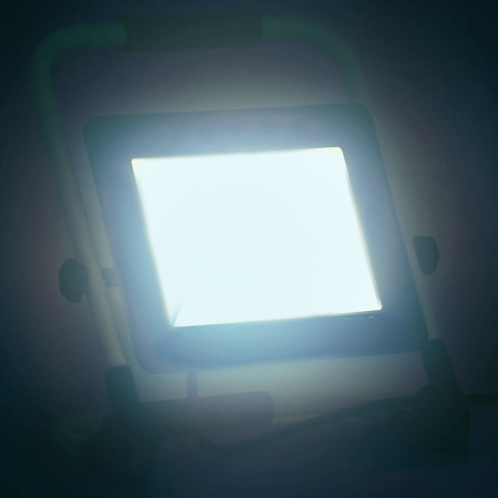 Produktbild för Strålkastare med handtag 100 W LED kallvit