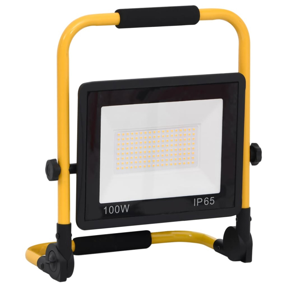 Produktbild för Strålkastare med handtag 100 W LED kallvit