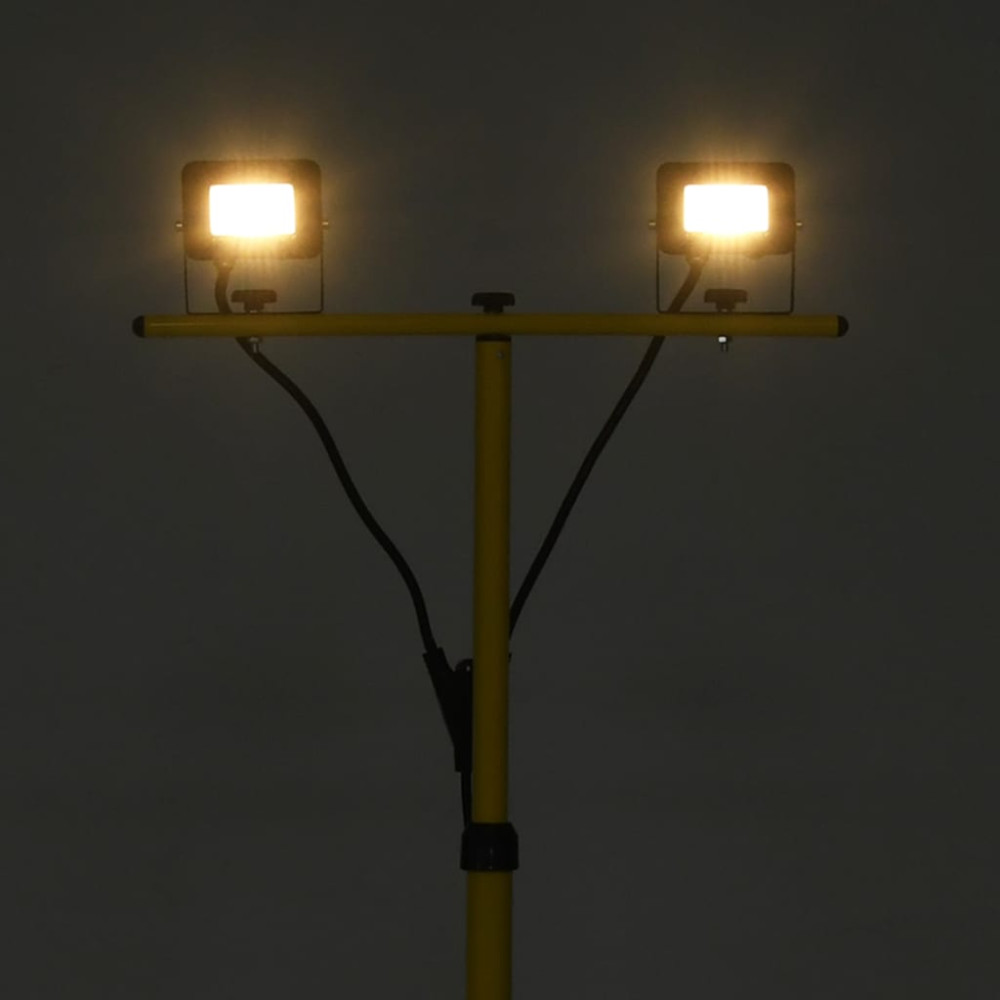 Produktbild för Strålkastare med stativ 2x10 W LED varmvit