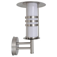 Produktbild för Vägglampa pagodformad E27 rostfritt stål