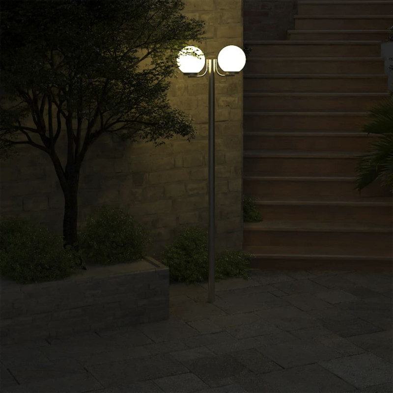 Produktbild för Trädgårdslampa 2 lampor 220 cm