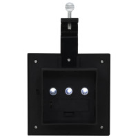 Produktbild för Sollampa LED set 6 st fyrkantig 12 cm svart