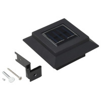 Produktbild för Sollampa LED set 6 st fyrkantig 12 cm svart