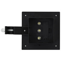 Produktbild för Sollampa LED set 6 st fyrkantig 12 cm svart