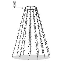 Produktbild för Ljusnät för julgran 180 LED 180 cm