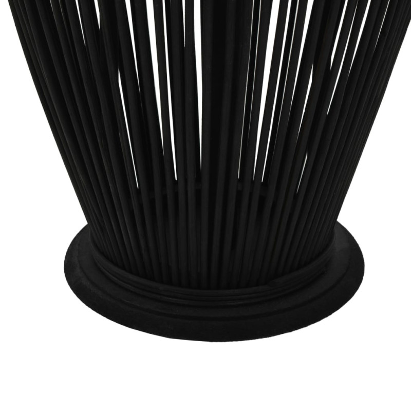 Produktbild för Hängande ljuslykta bambu 95 cm svart