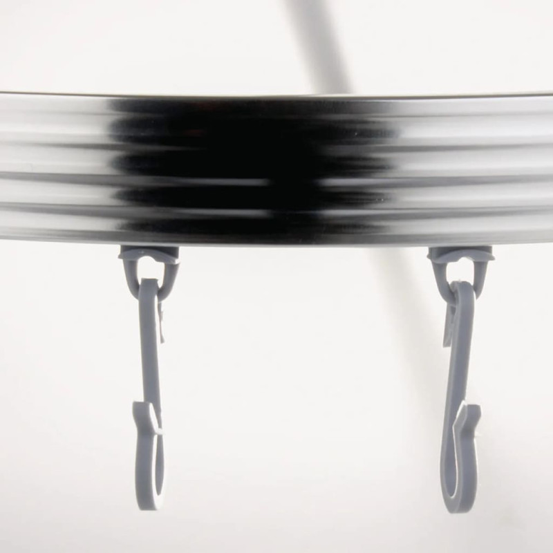 Produktbild för RIDDER Universal duschstång för hörn med krokar krom 52500
