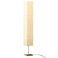 Produktbild för Golvlampa med stålstativ 170 cm beige