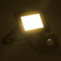 Produktbild för Strålkastare med sensor 20 W LED varmvit