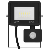 Produktbild för Strålkastare med sensor 20 W LED varmvit