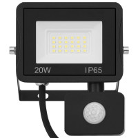 Produktbild för Strålkastare med sensor 20 W LED varmvit