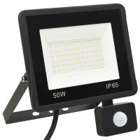 Produktbild för Strålkastare med sensor 50 W LED kallvit