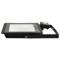 Produktbild för Strålkastare med sensor 100 W LED varmvit