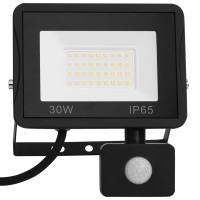 Produktbild för Strålkastare med sensor 30 W LED varmvit
