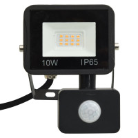 Miniatyr av produktbild för Strålkastare med sensor 10 W LED varmvit