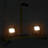 Produktbild för Strålkastare med handtag 2 x 10 W LED varmvit