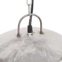 Produktbild för Hänglampa industriell vintage 25 W silver rund 41 cm E27