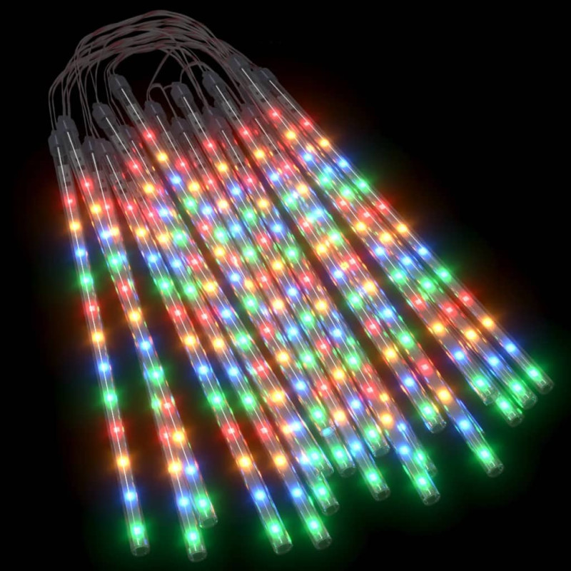 Produktbild för Meteorregn 20 st 30 cm 480 LED flerfärgad inne/ute