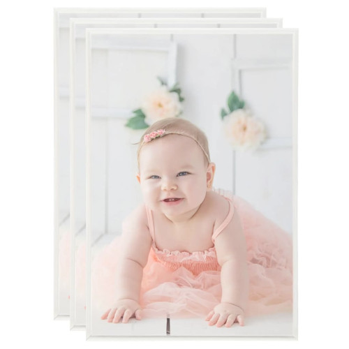 vidaXL Fotoramar 3 st för bord silver 21x29,7cm MDF - Ramar