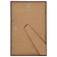 Produktbild för Fotoramar 3 st för vägg eller bord brons 21x29,7 cm MDF