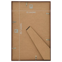 Produktbild för Fotoramar 3 st för vägg eller bord brons 21x29,7 cm MDF