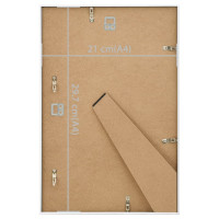 Produktbild för Fotoramar 3 st för vägg eller bord vit 21x29,7 cm MDF