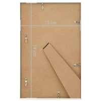 Produktbild för Fotoramar 3 st för bord vit 13x18 cm MDF