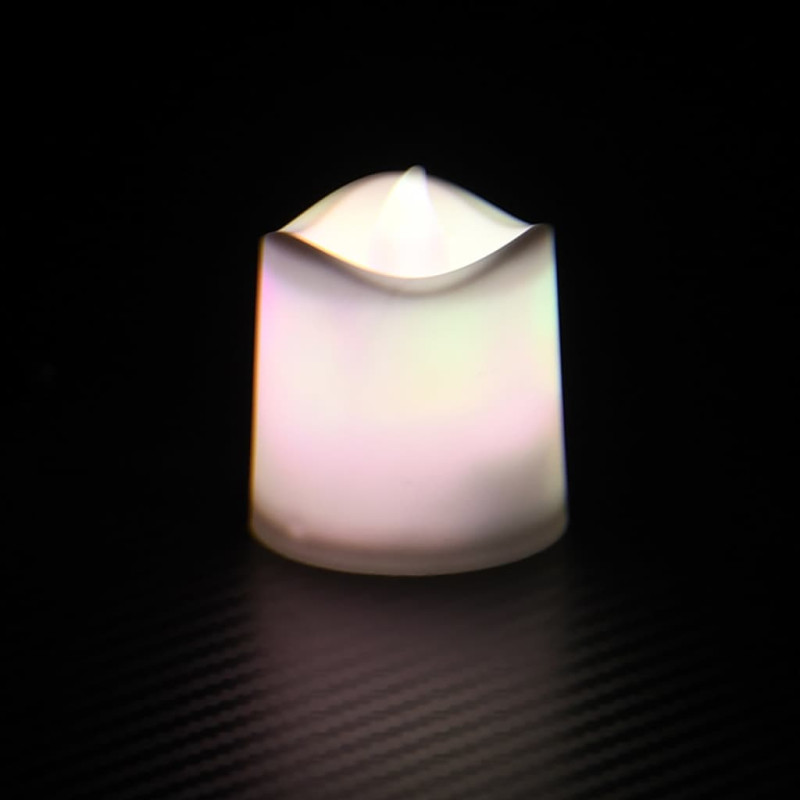 Produktbild för Elektriska värmeljus LED 12 st färgglada