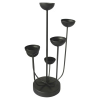 Miniatyr av produktbild för Lesli Living Ljusstake Mira 45,5 cm svart