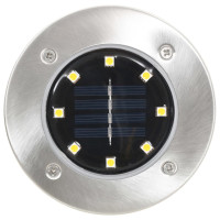 Produktbild för Marklampor soldrivna 8 st LED varmvit
