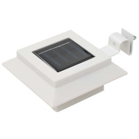 Produktbild för Solcellslampor 12 st LED fyrkantiga 12 cm vit