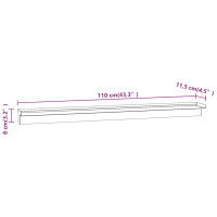 Produktbild för Poolfontän med lysdioder rostfritt stål 110 cm