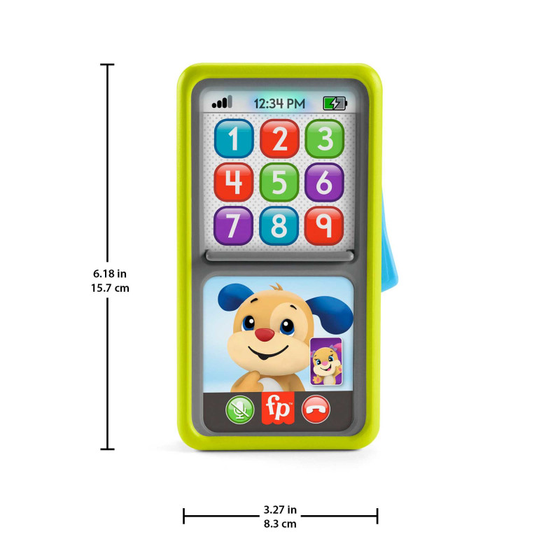 Produktbild för Fisher-Price Laugh & Learn 2-in-1 Slide to Learn Smartphone