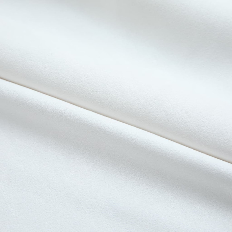 Produktbild för Mörkläggningsgardiner med krokar 2 st gråvit 140x225 cm