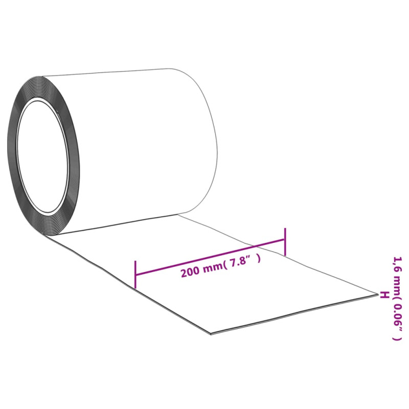Produktbild för Köldridå transparent 200x1,6 mm 10 m PVC