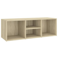 Produktbild för Skoförvaringsbänk sonoma-ek 105x35x35 cm konstruerat trä