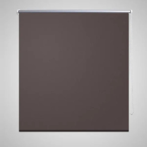 vidaXL Rullgardin brun 140 x 230 cm mörkläggande