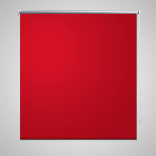 vidaXL Rullgardin röd 100 x 230 cm mörkläggande