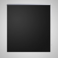 Produktbild för Rullgardin svart 160 x 230 cm mörkläggande