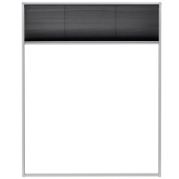 Produktbild för Plisserat insektsnät för fönster 80x100 cm aluminium