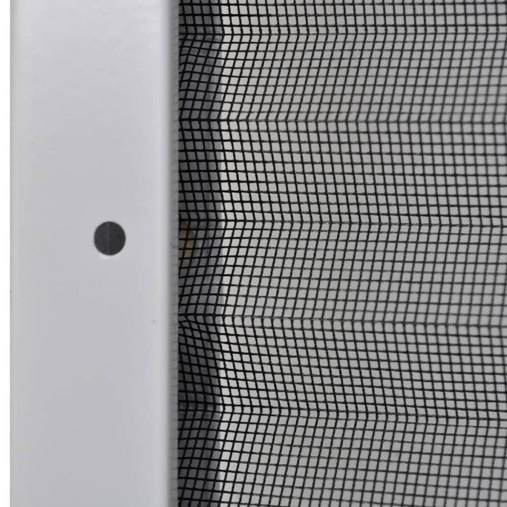 Produktbild för Plisserat insektsnät för fönster 80x100 cm aluminium